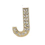 Focal Bag Charm: Pave Letter J Bag Charm BC040