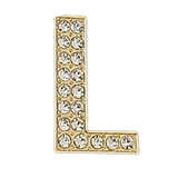 Pave Letter L Bag Charm BC042