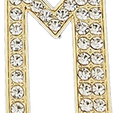 Focal Bag Charm: Pave Letter M Bag Charm BC043