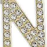 Pave Letter N Bag Charm BC044