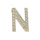 Focal Bag Charm: Pave Letter N Bag Charm BC044