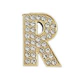 Focal Bag Charm: Pave Letter R Bag Charm BC048