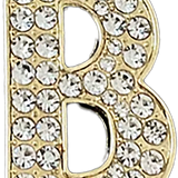 Focal Bag Charm: Pave Letter B Bag Charm BC032