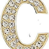 Focal Bag Charm: Pave Letter C Bag Charm BC033