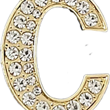 Pave Letter C Bag Charm BC033