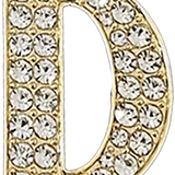 Pave Letter D Bag Charm BC034