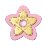 Focal Bag Charm: Pink Leather Flower BC061