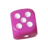 Pink Dice Bag Charm BC023