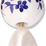 Porcelain Bead With Pearl CW005