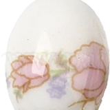 Porcelain Bead with Light Pink Flower HF008