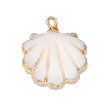 White Glossy Shell Shape CW008