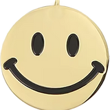 Gold Smiley Bag Charm BC004